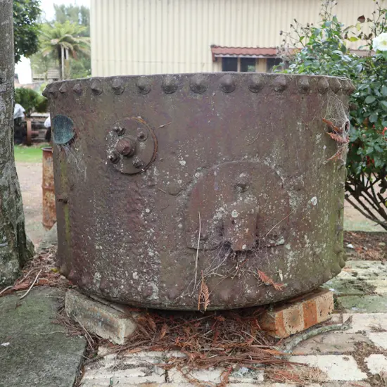 A Pair Of Murray Iron Works, Iowa Cast Iron Boilers For Planters