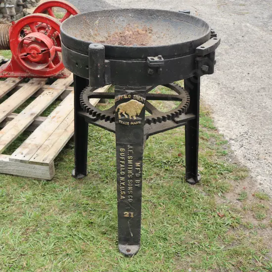 Buffalo Silent Cast Iron Coal Forge, J.E. Smith's Sons Co USA