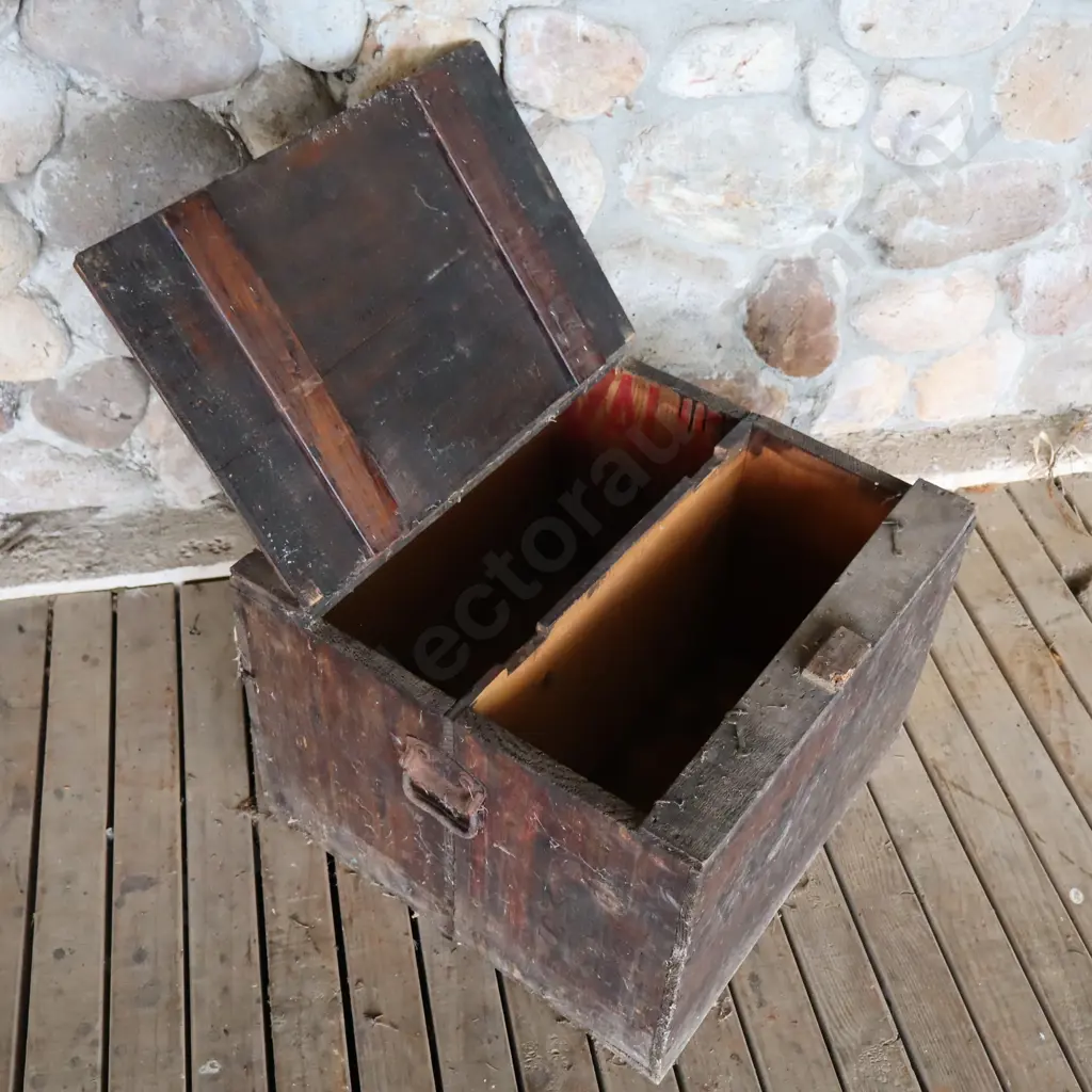 Depression Era Kalif Motor Spirit Petrol Box Travel Trunk Image 1++