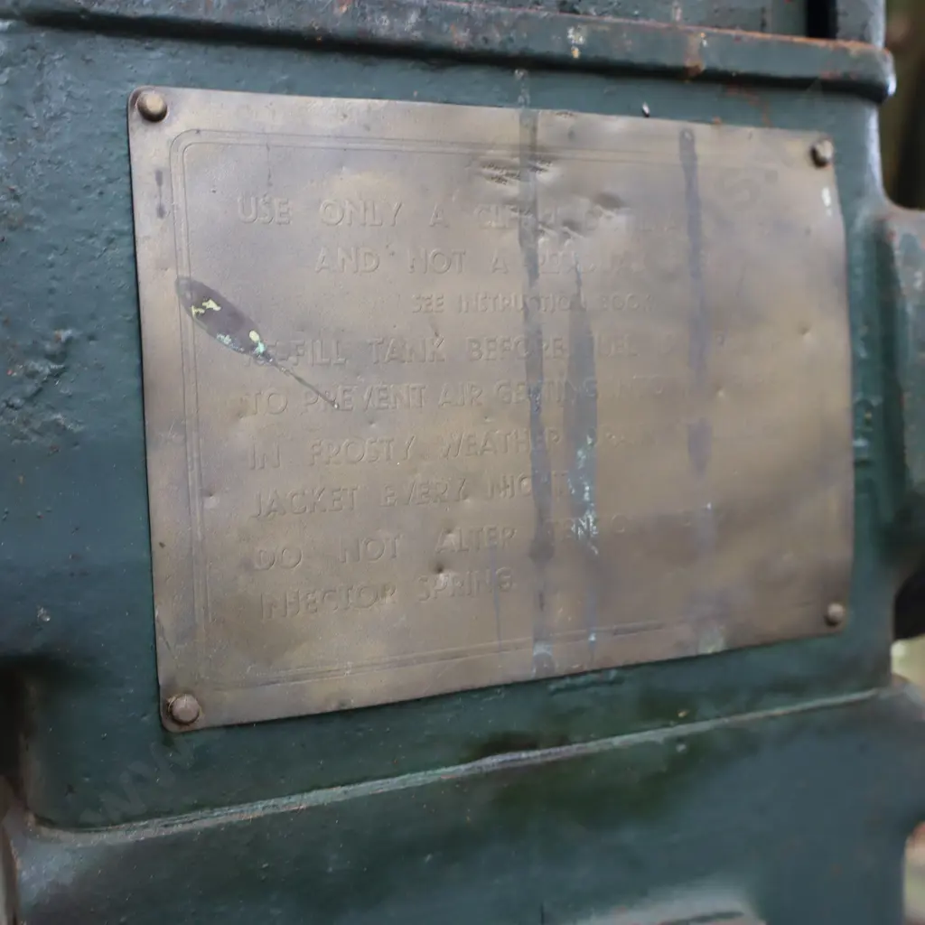 Lister Twin Flywheel Stationary Engine. 60cm Flywheels Image 1++