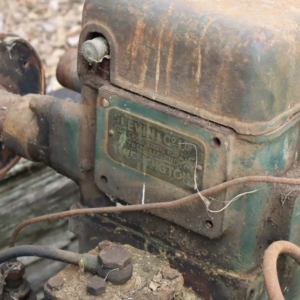 Lister Twin Flywheel Stationary Engine. 60cm Flywheels Image 1++