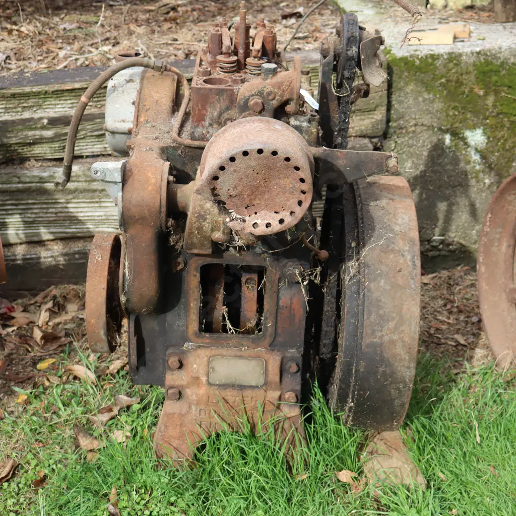 Lister Flywheel Stationary Engine. 50cm Flywheel Image 1++