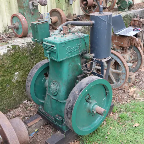 Bamford Stationary Engine. 55cm Flywheels.