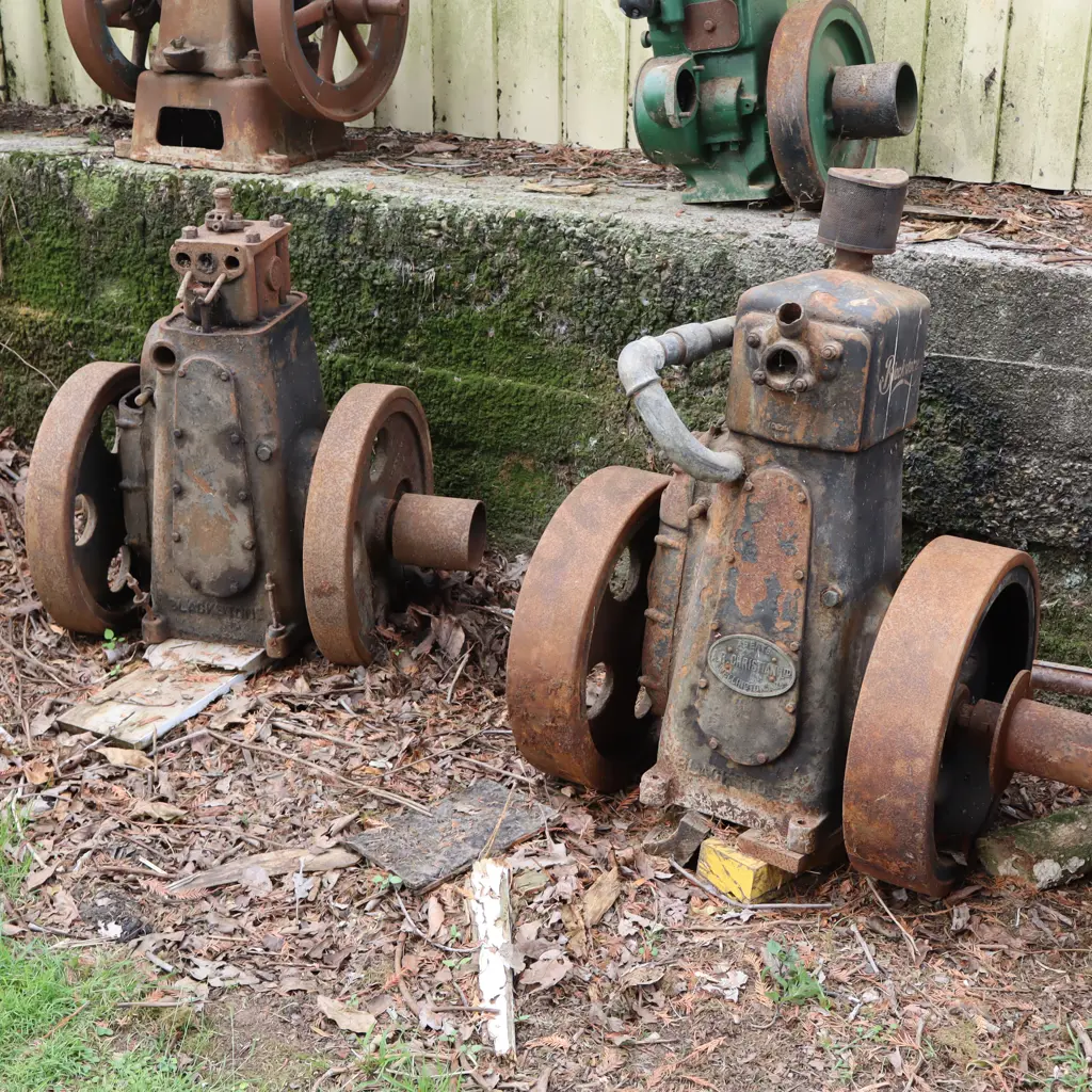 Pair Blackstones Stationary Engines. 53cm Flywheel Image 1++