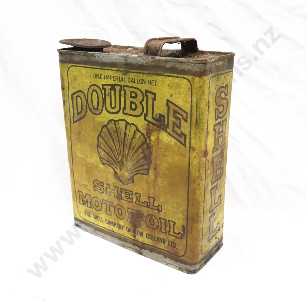 Double Shell Oil Tin Image 1++