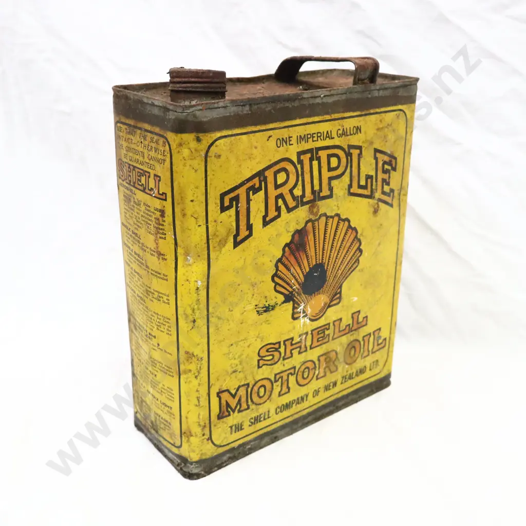 Triple Shell Oil Tin Image 1++