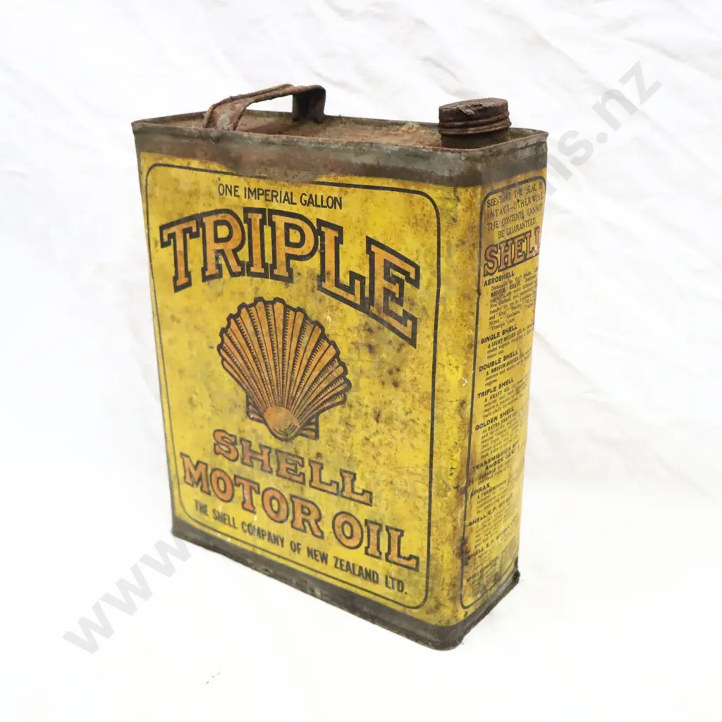 Triple Shell Oil Tin Image 1++
