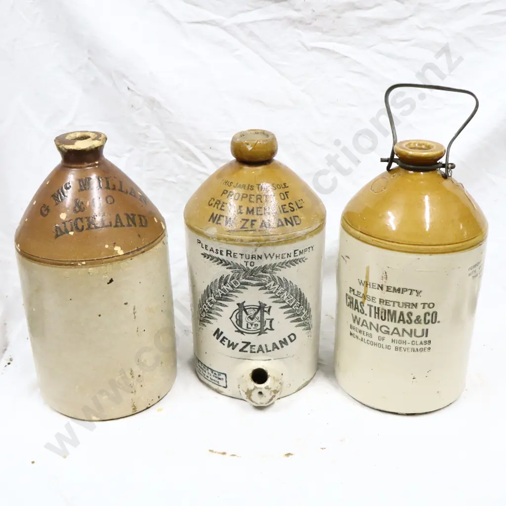 Crocks, G McMillan Auckland, Grey And Menzies, Chas Thomas Wanganui Image 1++