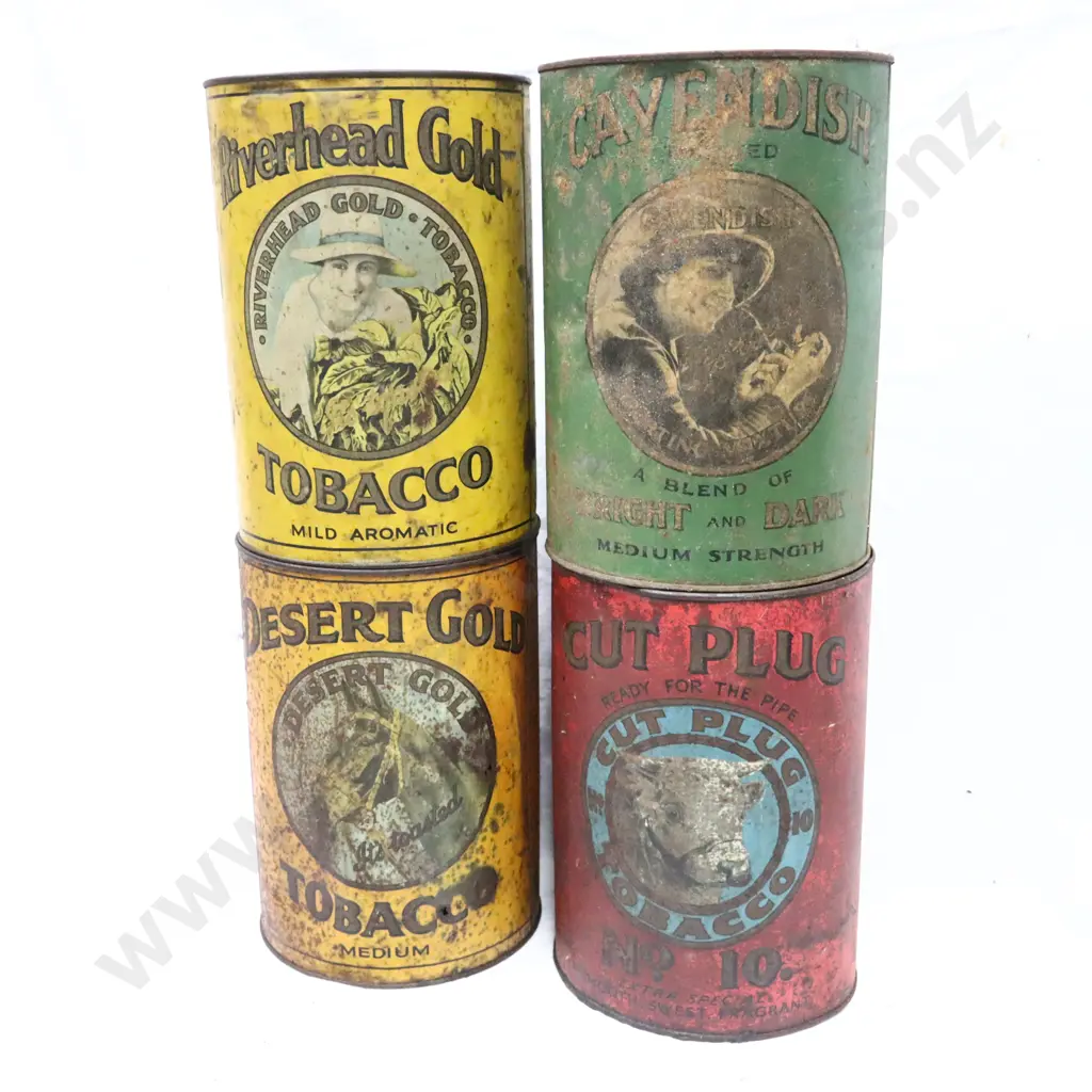 Cigarette Tins X 4. Complete Set Image 1++