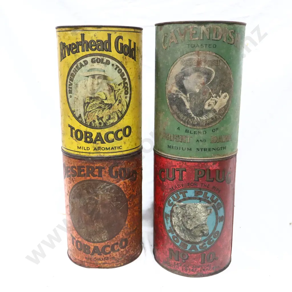 Cigarette Tins X 4. Complete Set Image 1++
