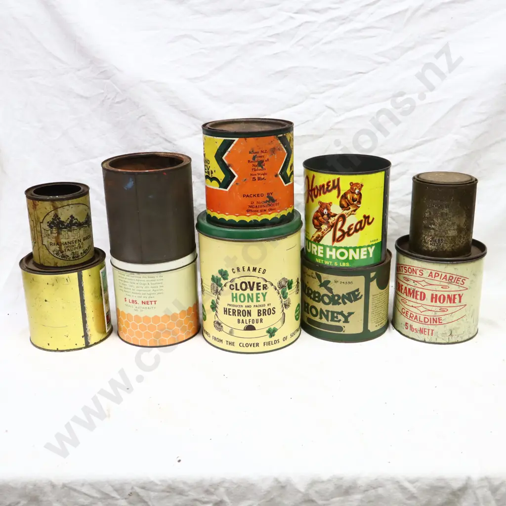 Honey Tins x 10 Image 1++