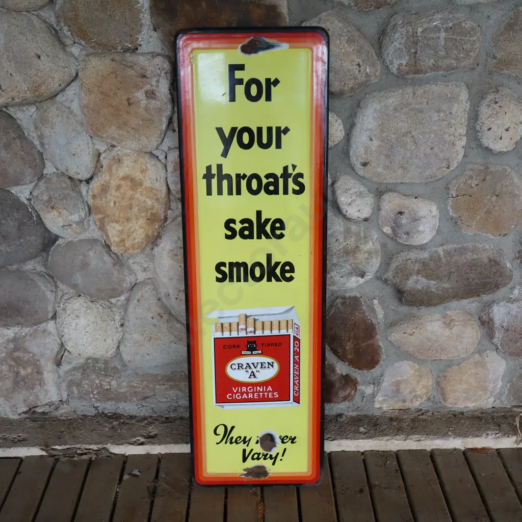 Craven A Enamel Sign Image 1++