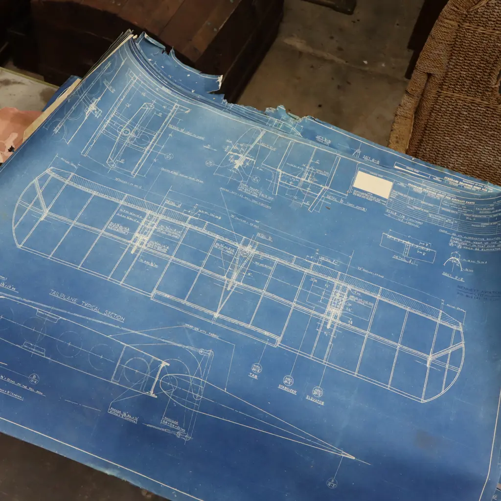 C1957 Top Dresser Air Craft Blue Prints - Transavia PL-12 Airtruk Image 1++